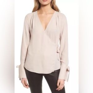 Trouvé Wrap Top Women’s Size Medium Nude